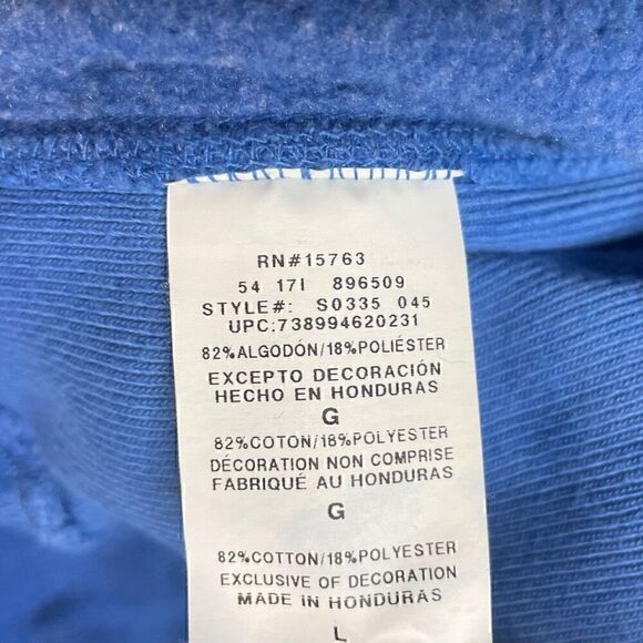 Champion Hoodie Mens Large Blue Ombre Reverse Weave Pullover Sweatshirt - Picture 10 of 11